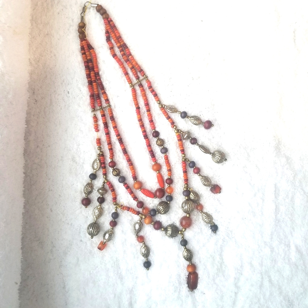 Great Earthtones‎ Beaded Necklace